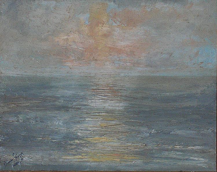 unknow artist Sunset at sea oil painting image
